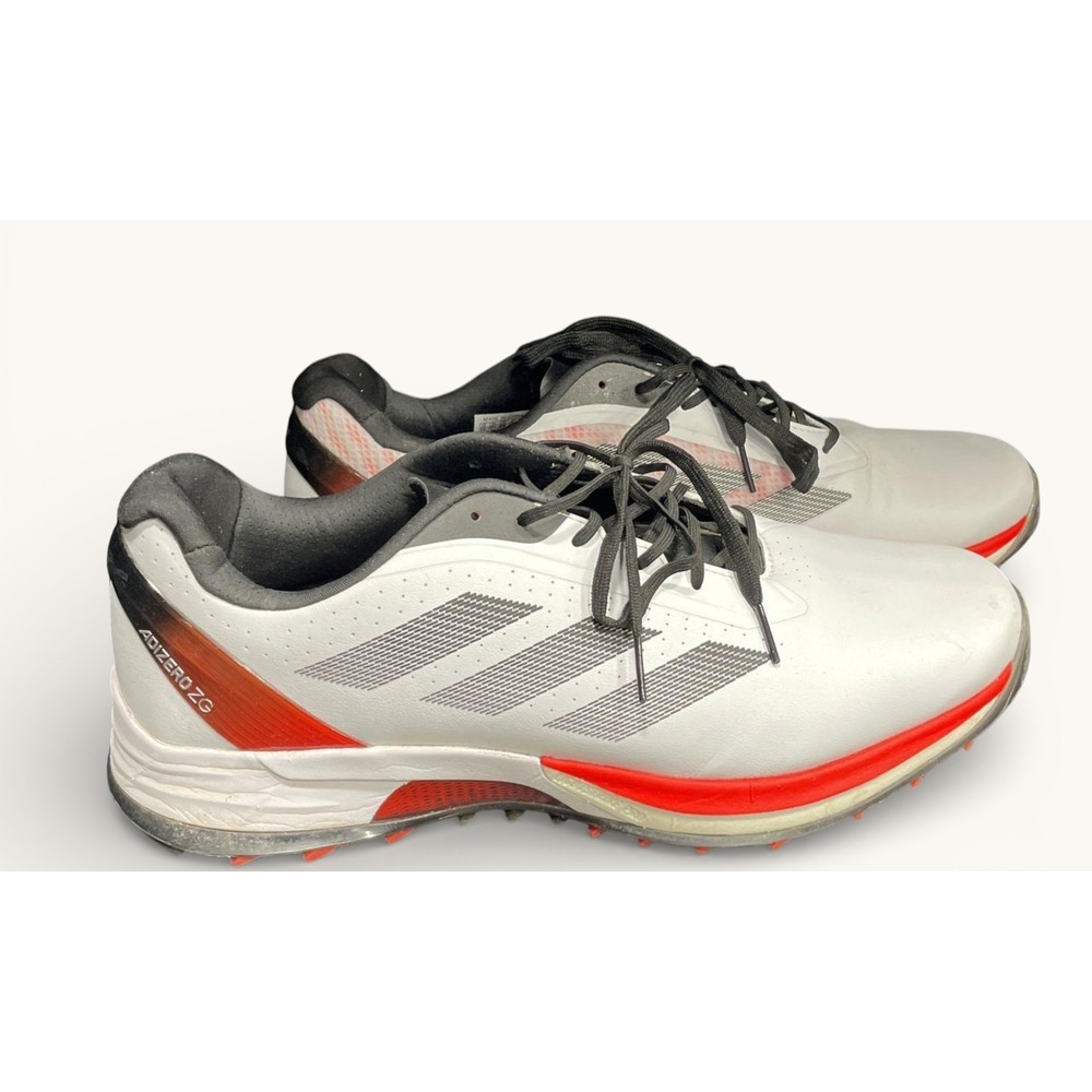 Adidas Adizero ZG Golf Shoes Mens 13 Spikeless White Red IE3530